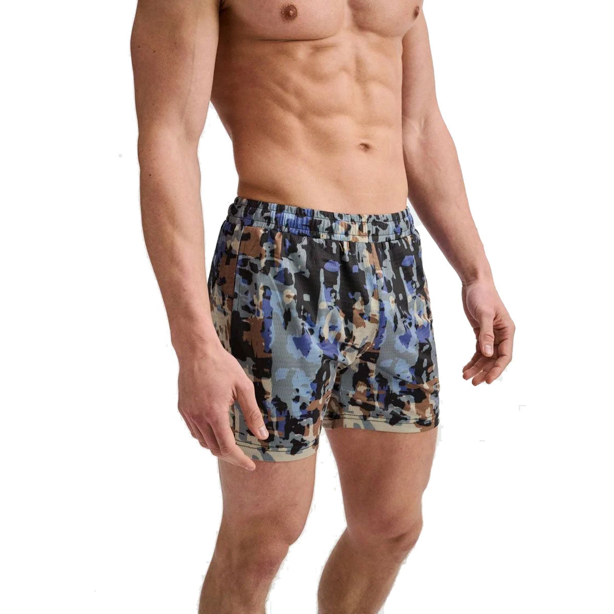 Abstract Print Mesh Short