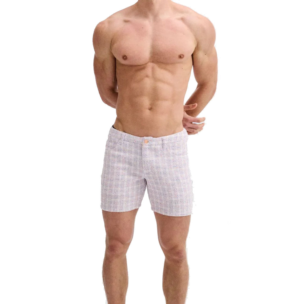 5" Tweed Look Jacquard Short