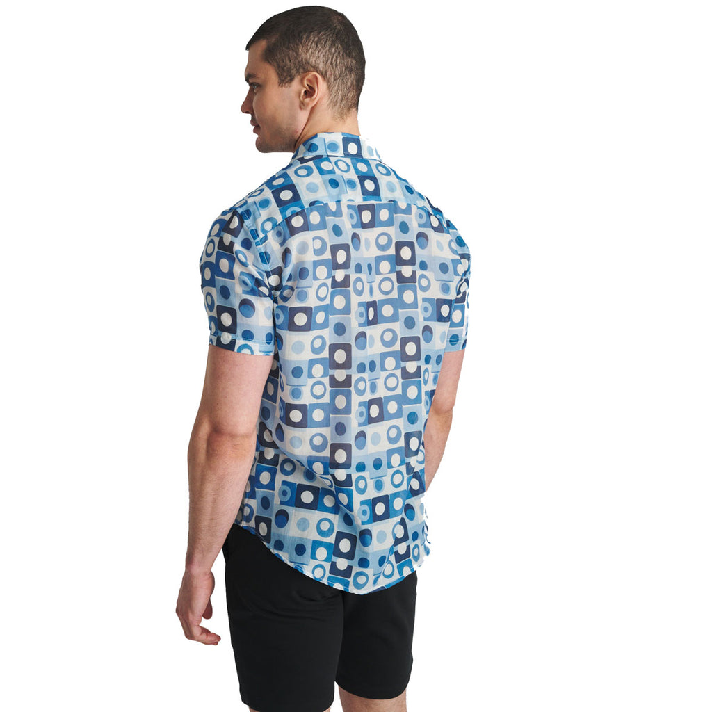Square Print Woven Shirt