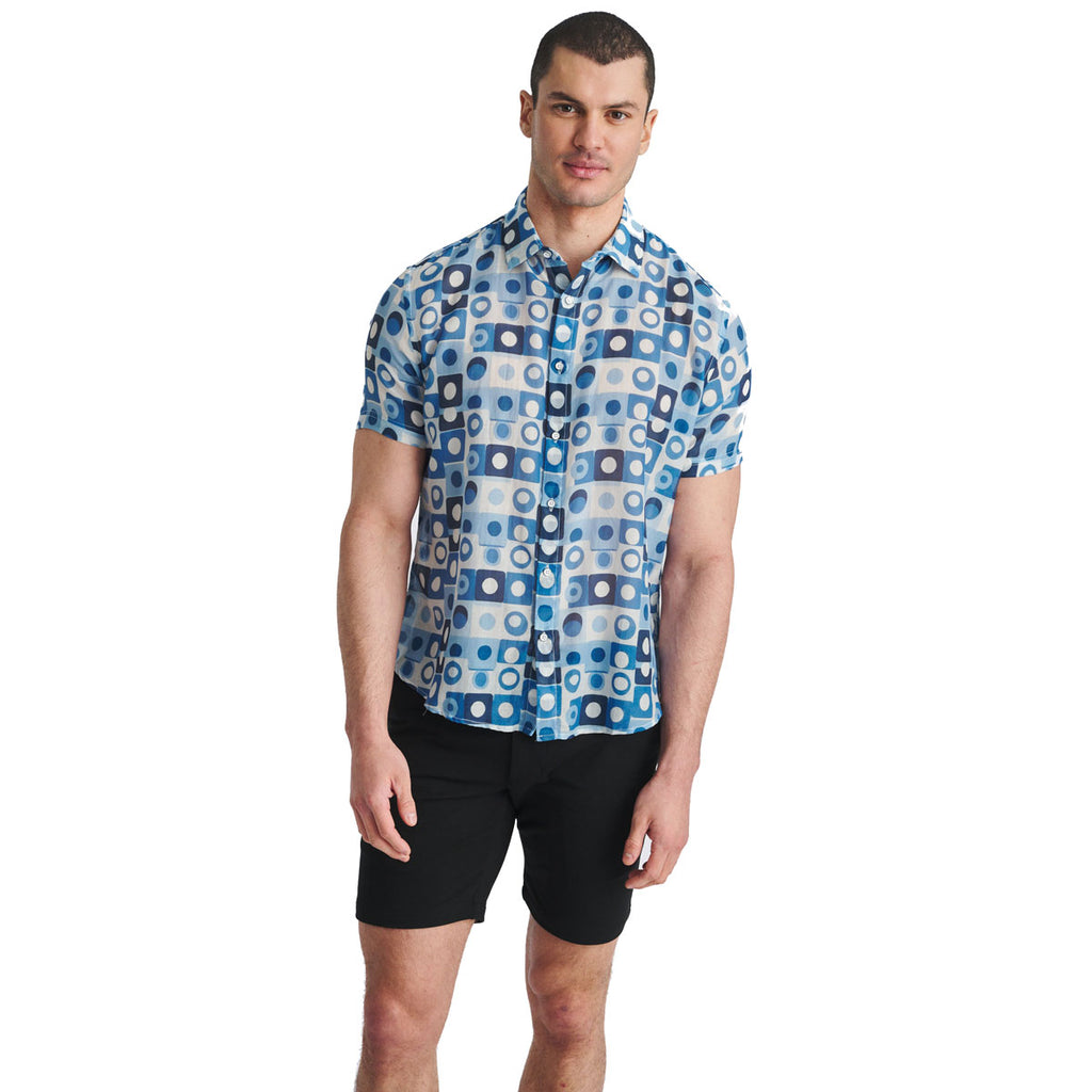 Square Print Woven Shirt