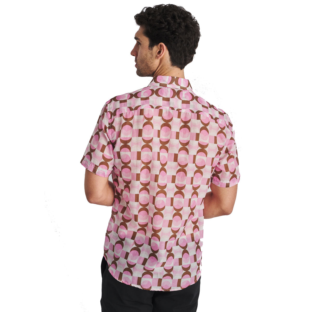 Retro Print Woven Shirt