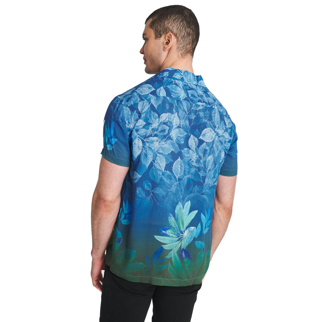 Floral Print Border Shirt
