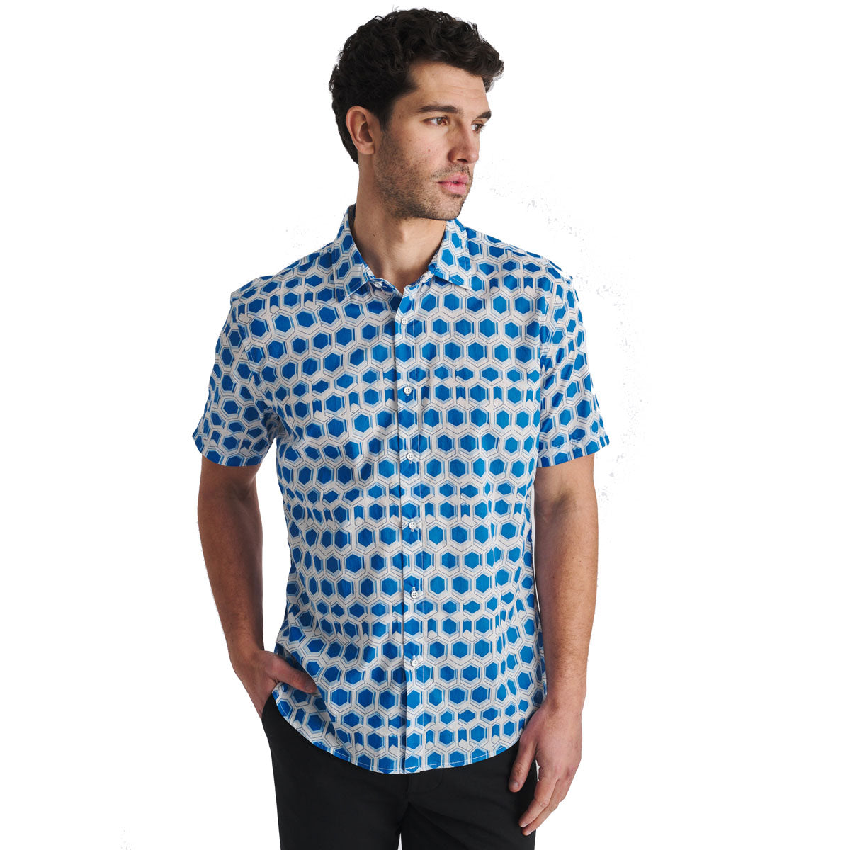 Hex Print Woven Shirt
