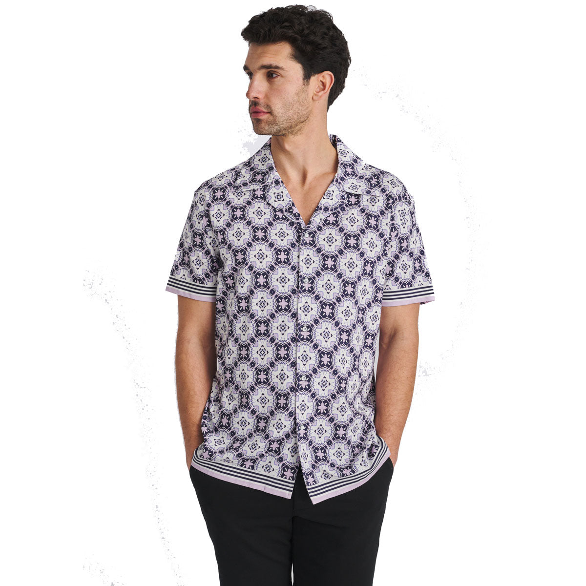 Medallion Print Border Shirt