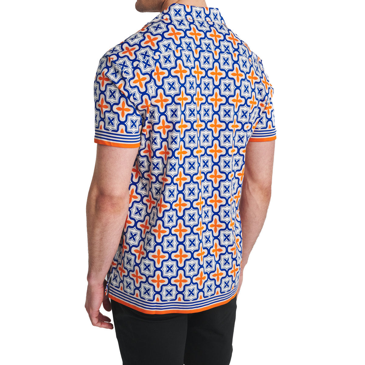 Tile Print Border Shirt