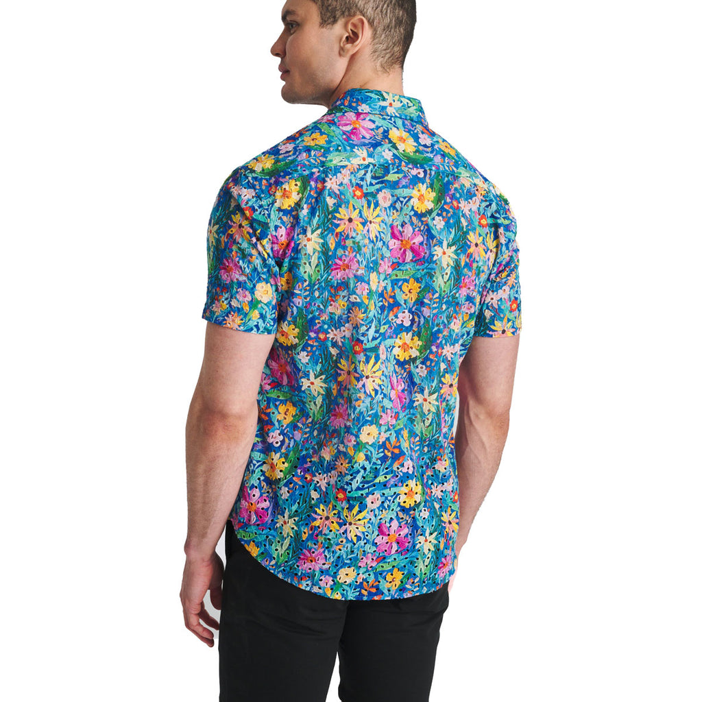 Printed Eyelet Woven Shirt