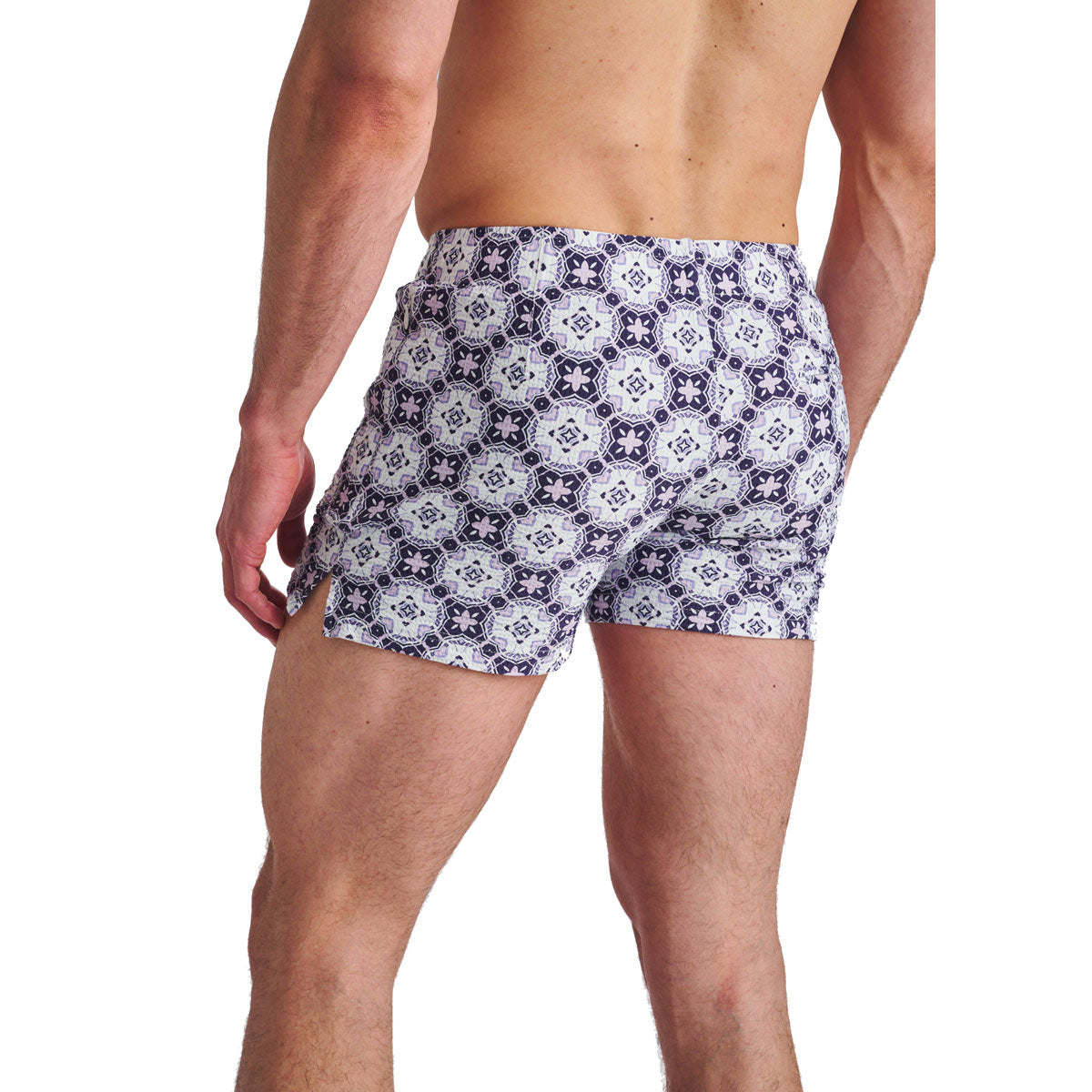 Seersucker Print Swim Short