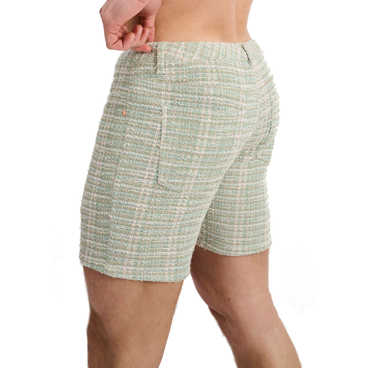 Clover 5" Tweed Look Jacquard Short