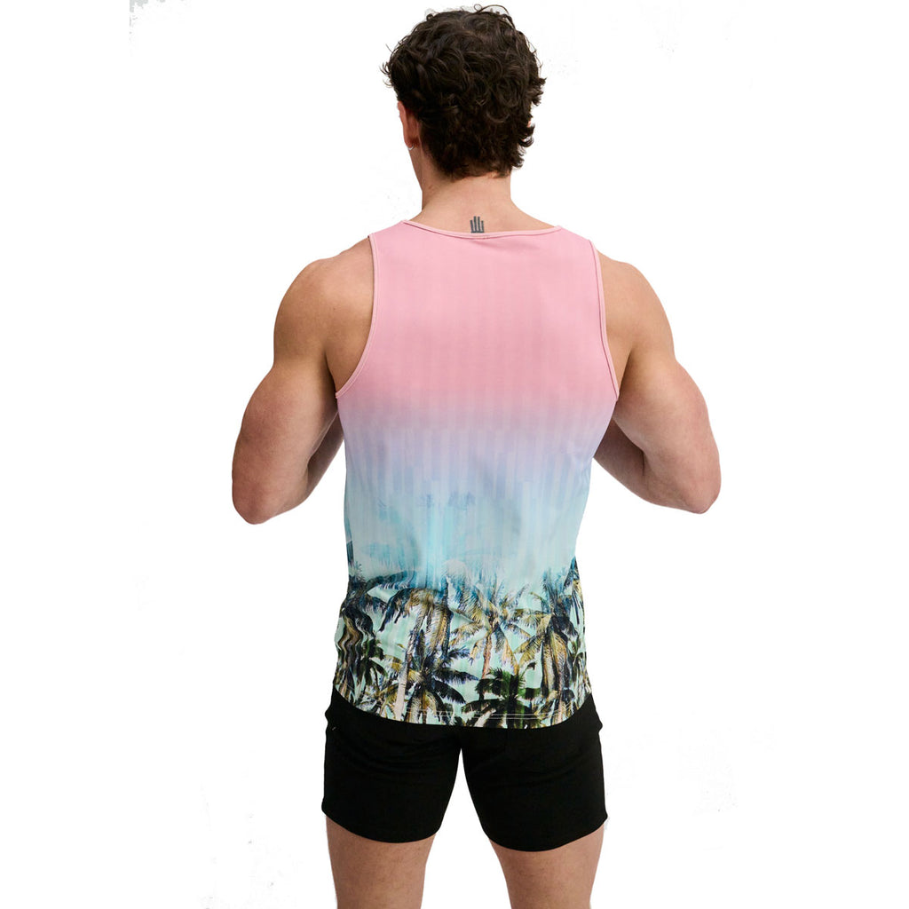 Palms Stretch Mesh Tank