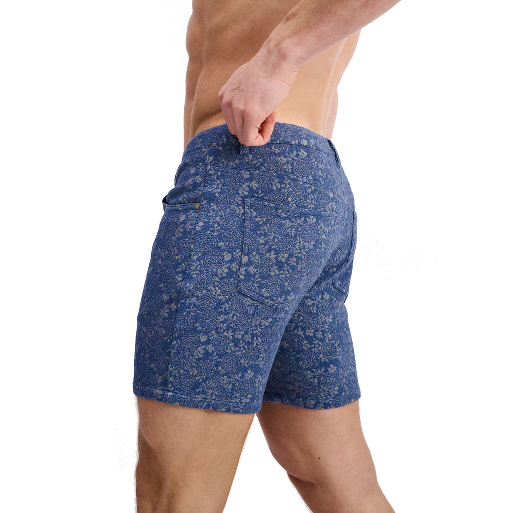 Floral 5" Jacquard Short