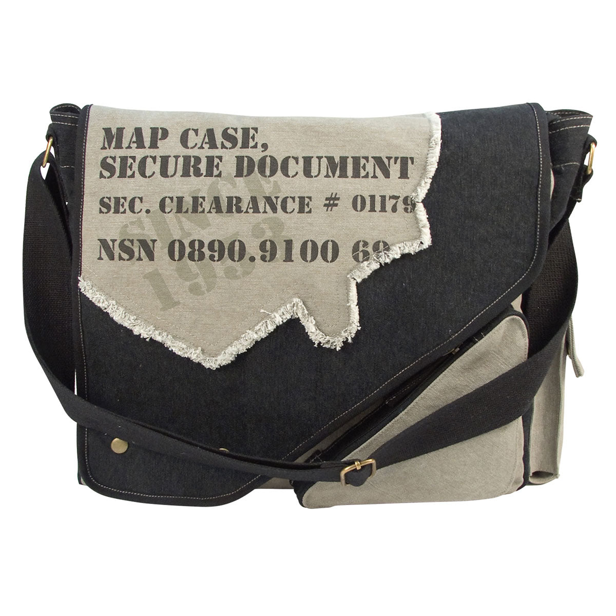 2-Tone Imprint Map Bag
