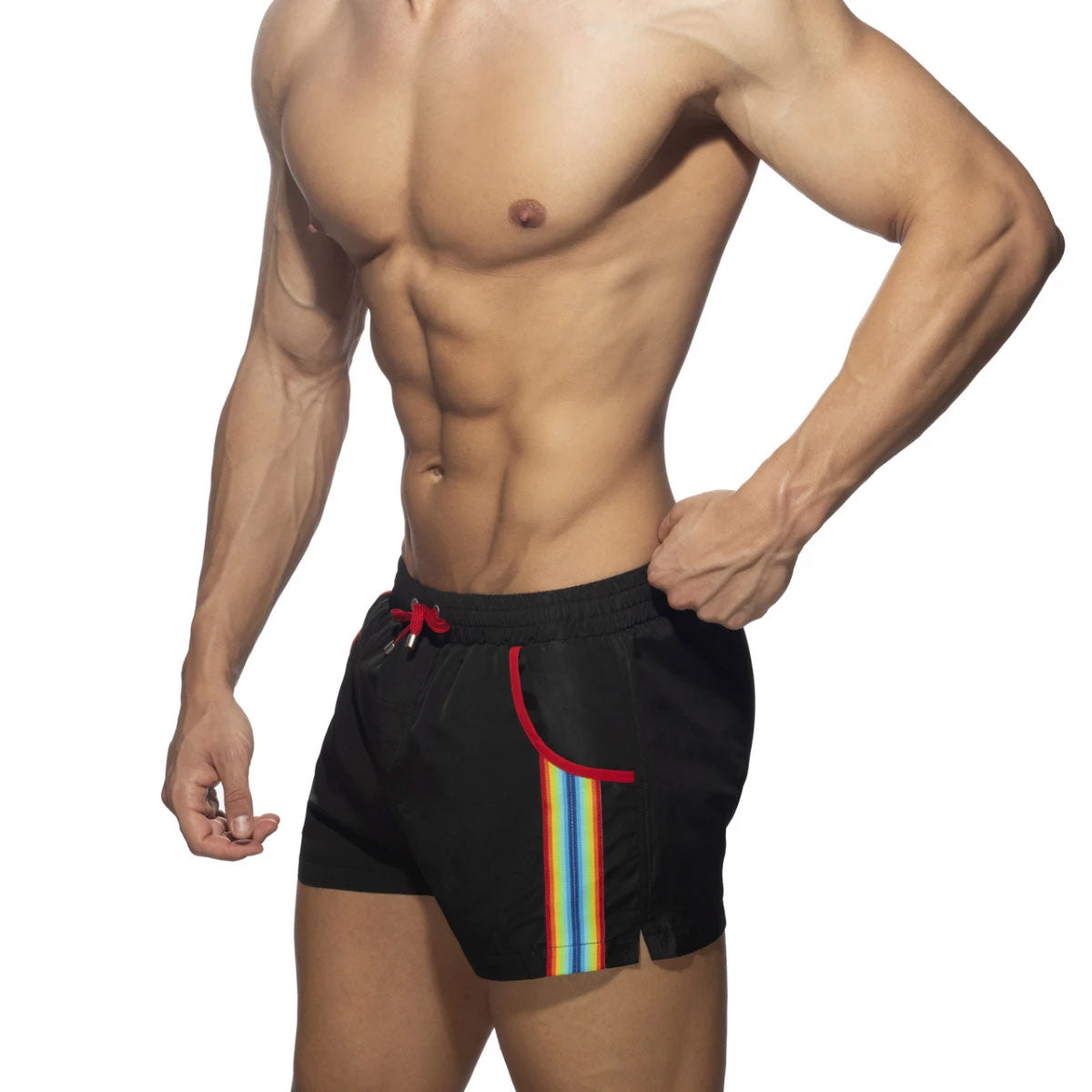 Rainbow Tape Swim Short