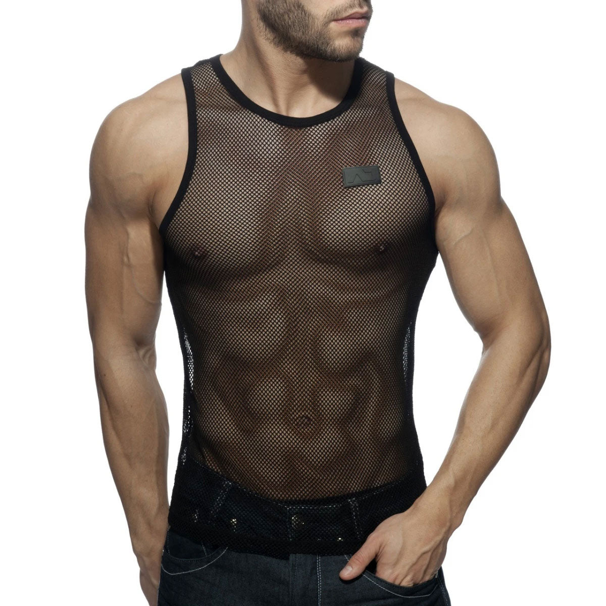 Black & White Mesh Tank
