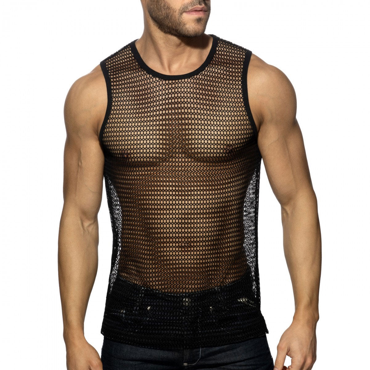 Openwork Fabric Tank