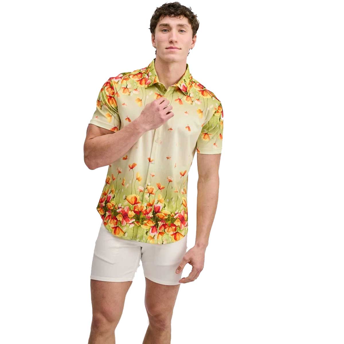 Floral Border Print Shirt