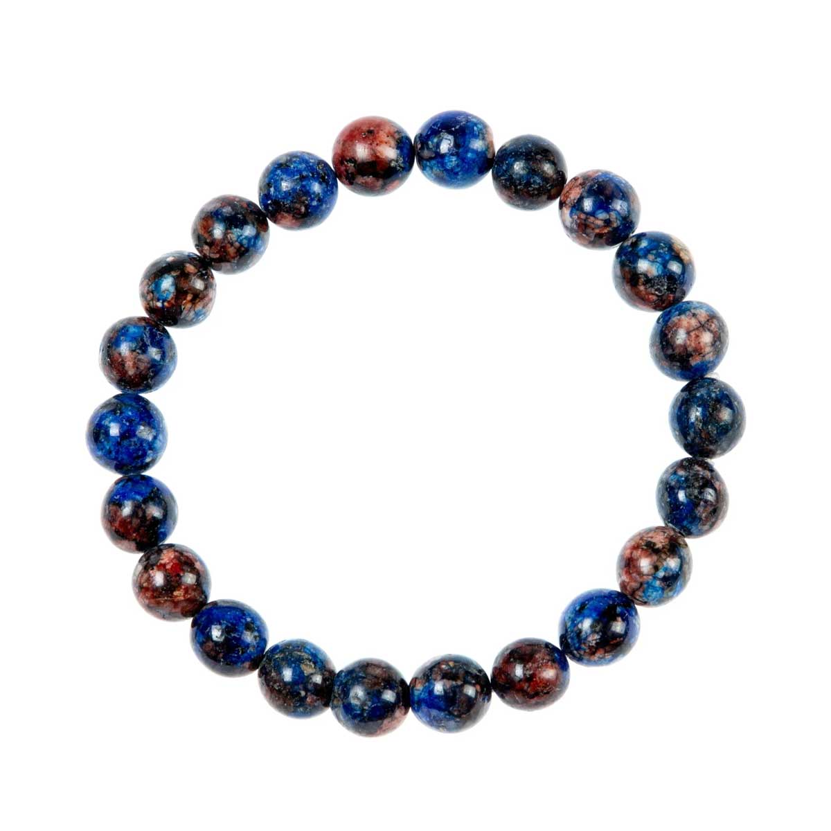 Blue Orange Granite Bracelet
