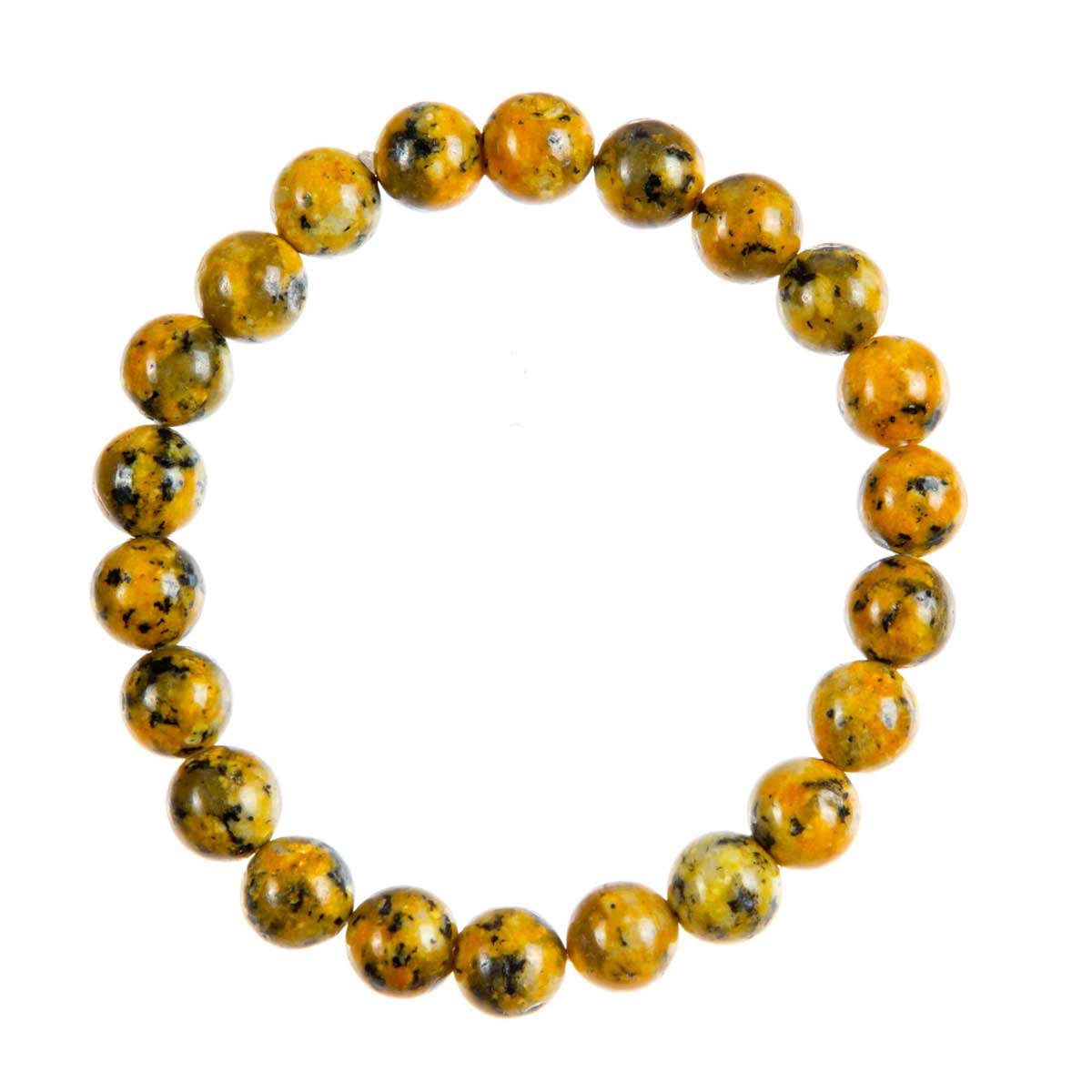 Yellow Black Granite Bracelet