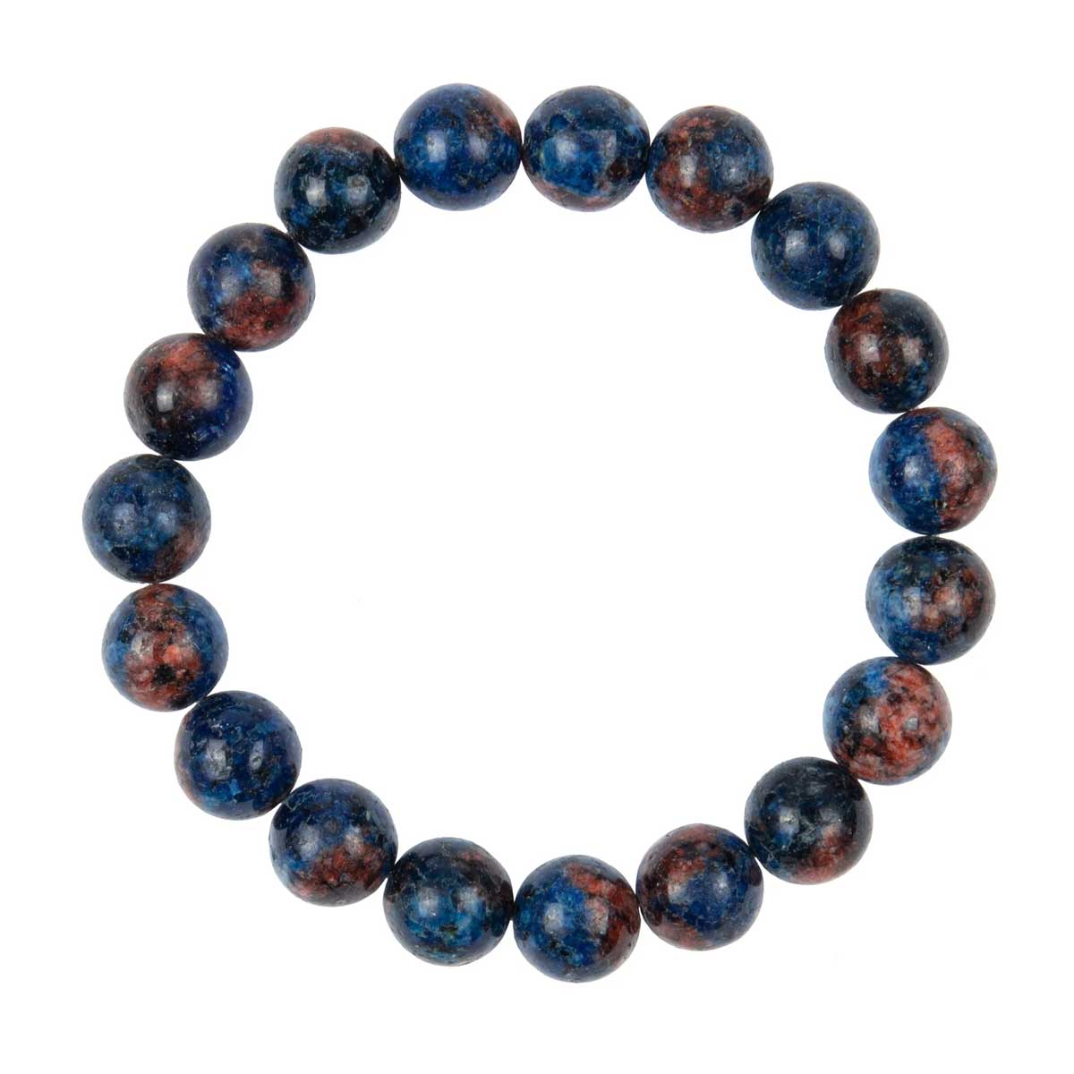 Blue Orange Granite Bracelet