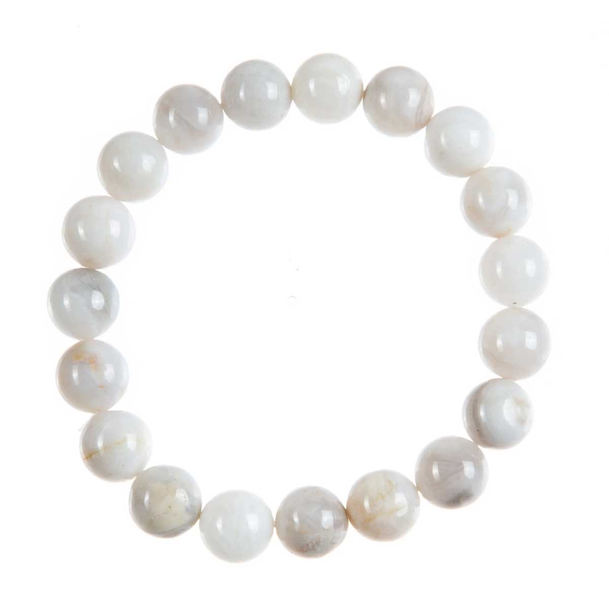 White Crazy Agate Bracelet