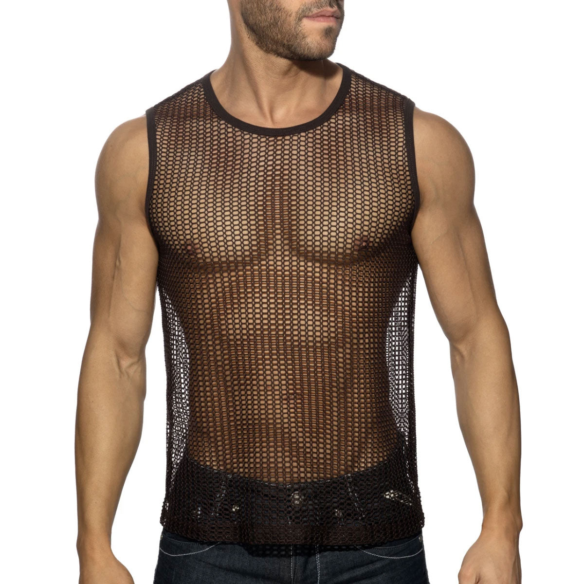 Openwork Fabric Tank