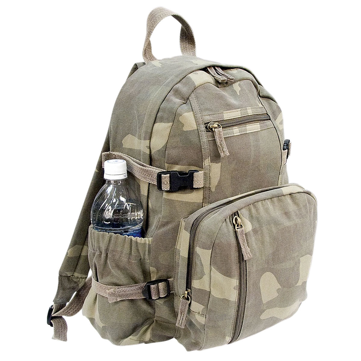 Vintage Canvas Compact Backpack