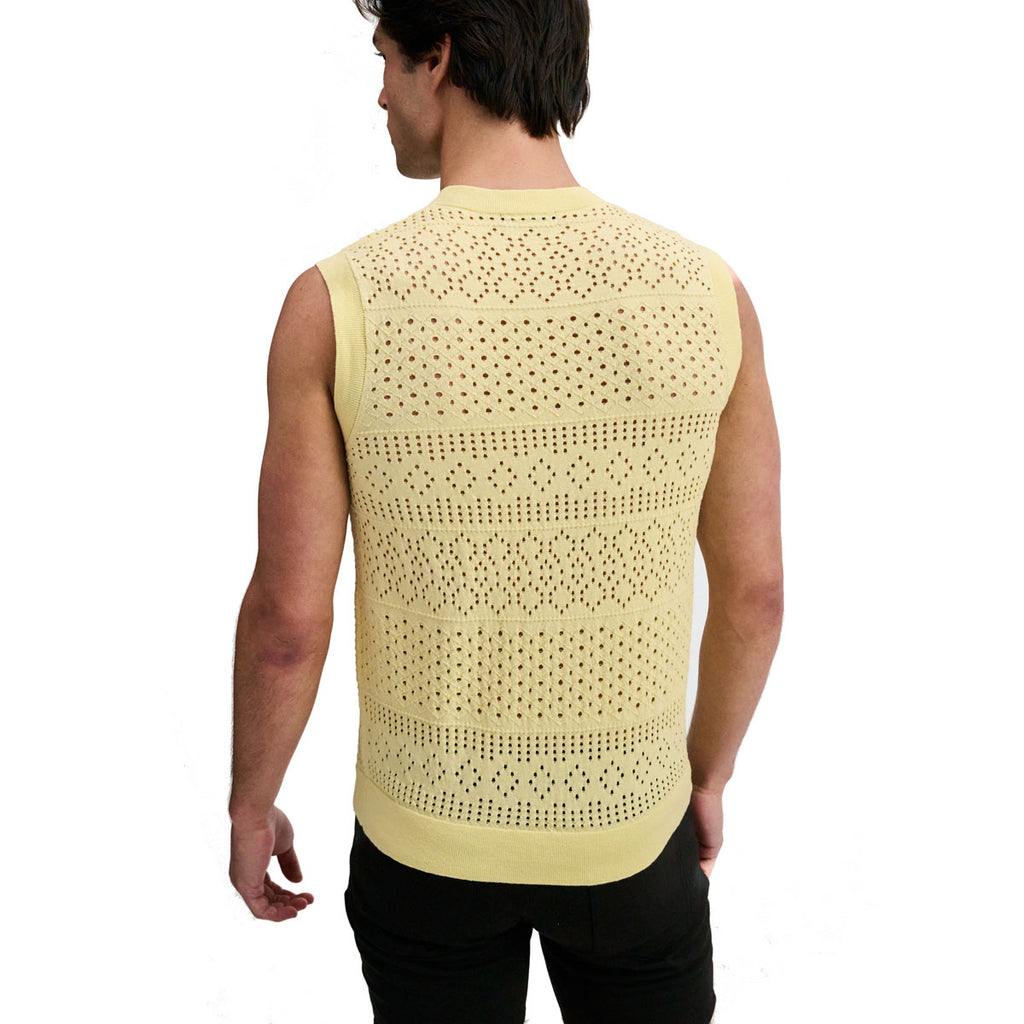 Pointelle Open Knit Vest