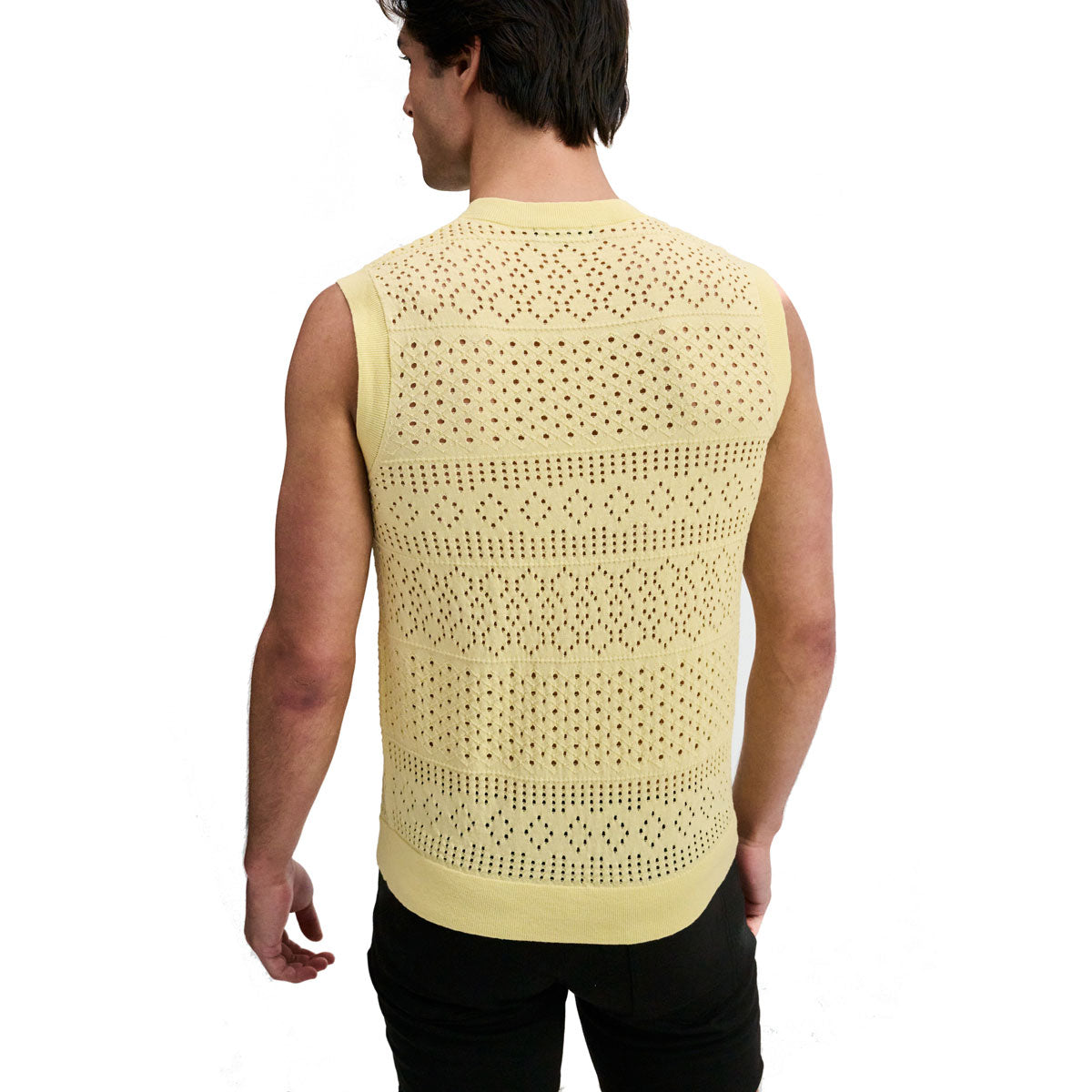Pointelle Open Knit Vest