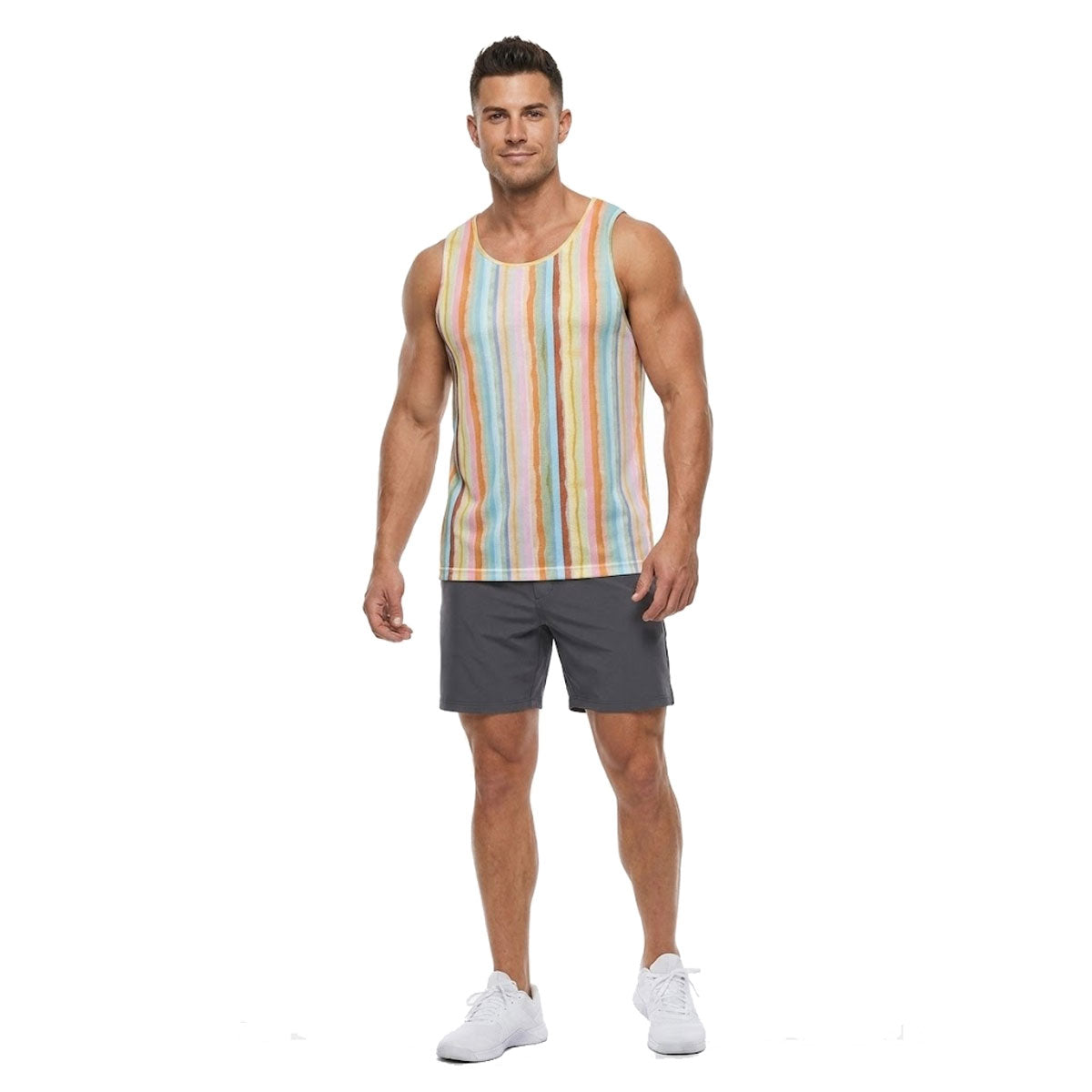 Stripes Watercolor Tank