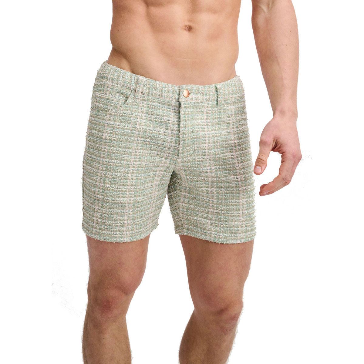 Clover 5" Tweed Look Jacquard Short