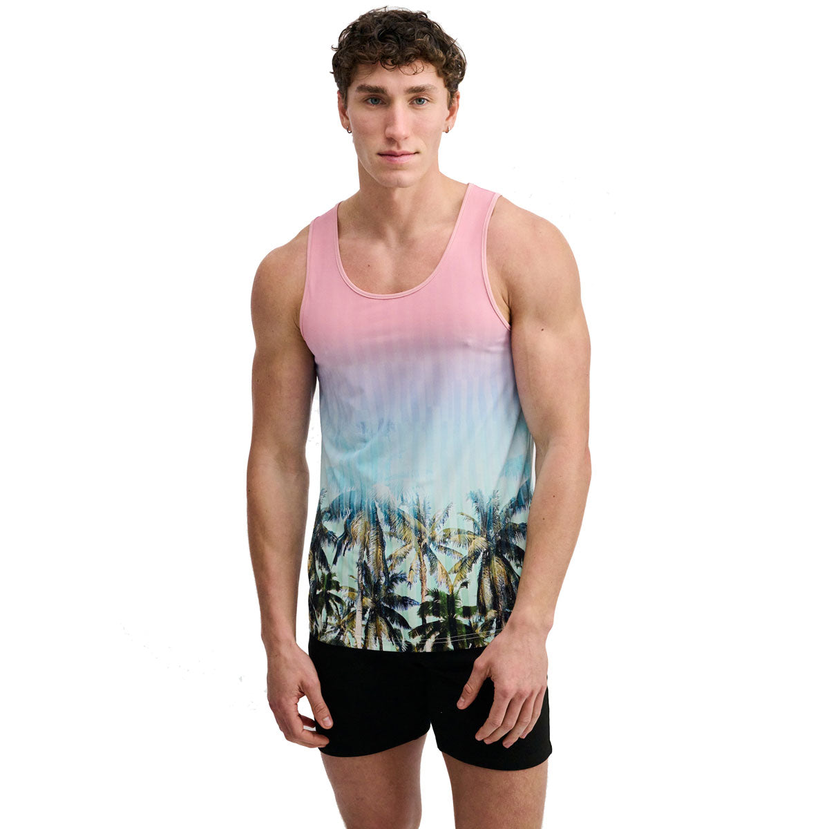 Palms Stretch Mesh Tank