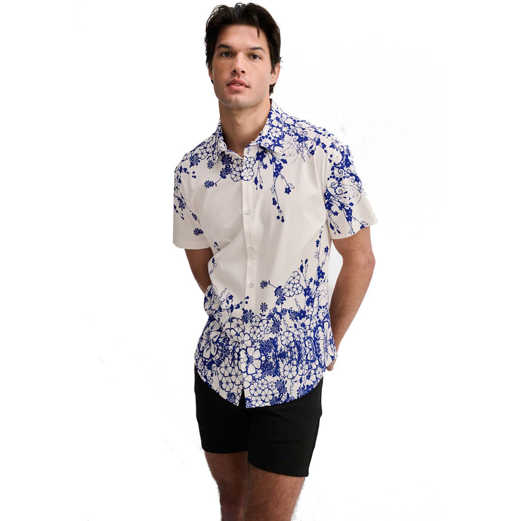 Border Print Jersey Shirt