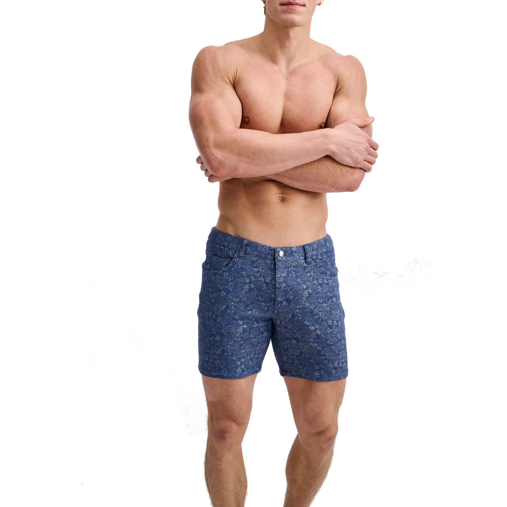 Floral 5" Jacquard Short