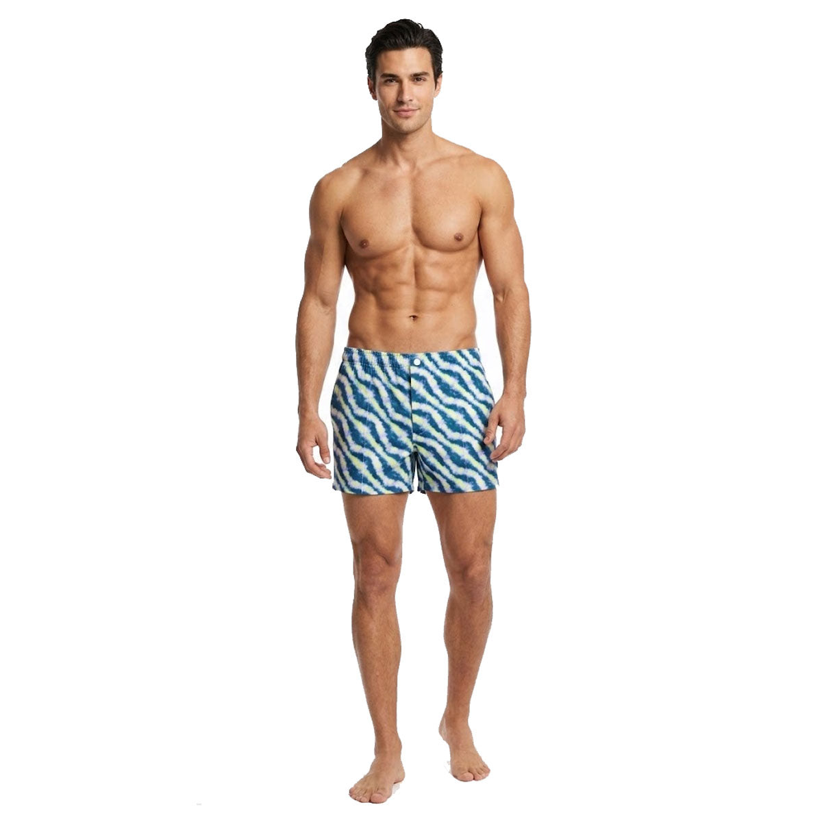 Diagonal Tie Dye Swim Short