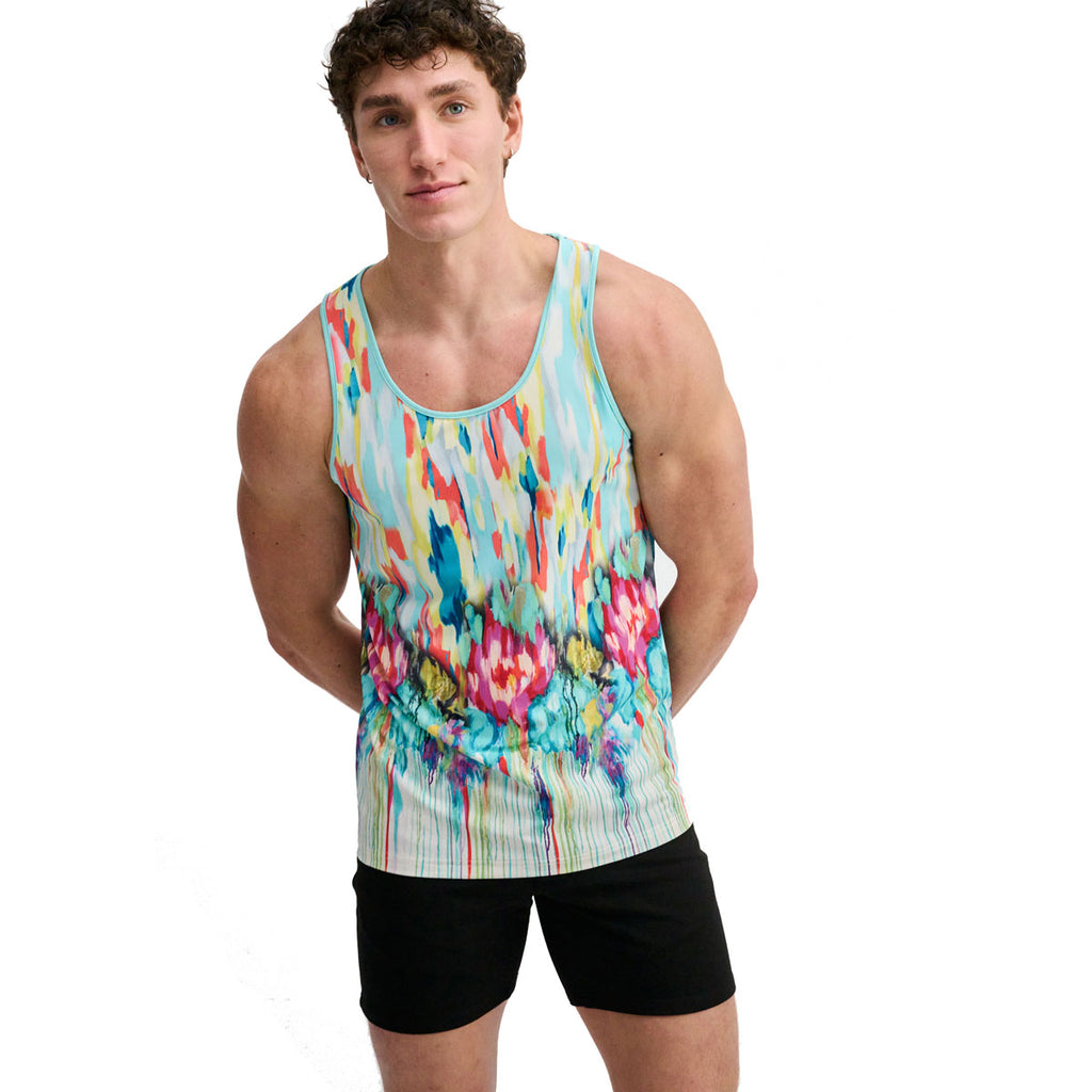 Drips Stretch Mesh Tank