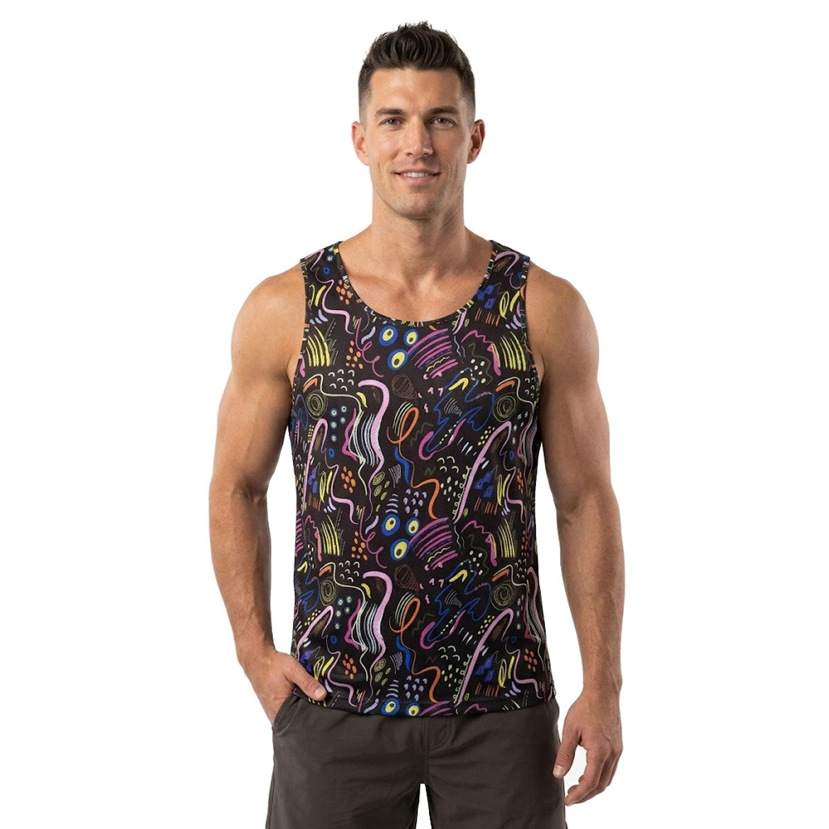Abstract Scribbles Tank