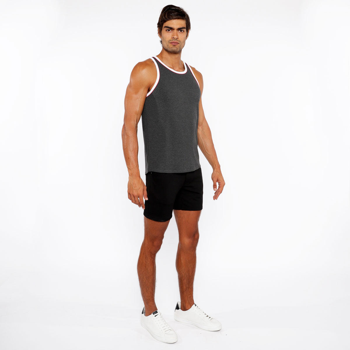 Rib Stretch Ringer Tank