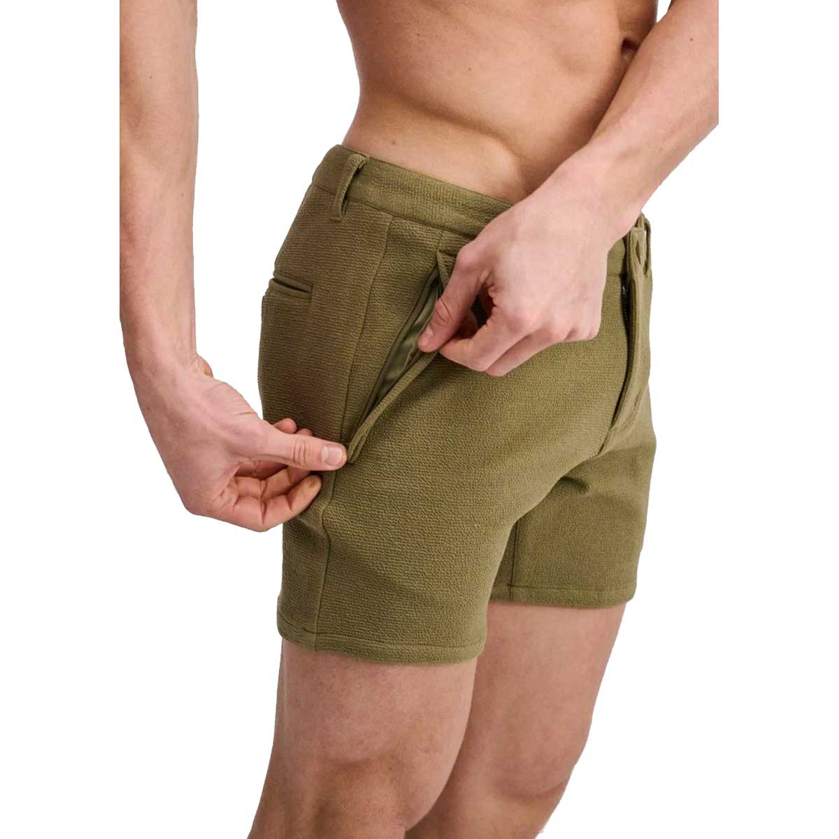 Textured 5" Chino Knit Short