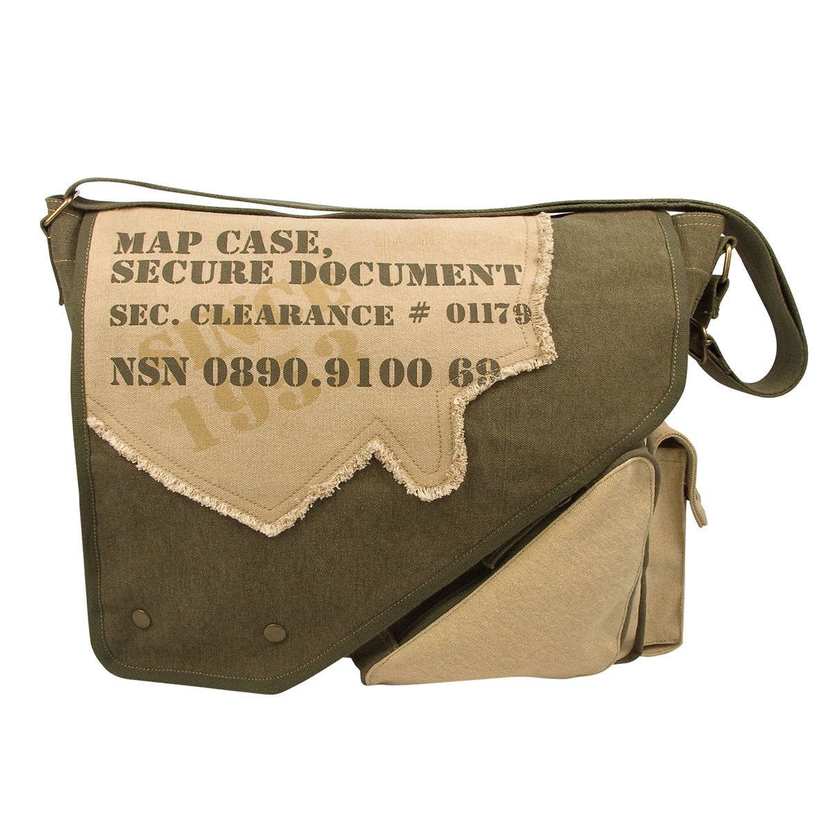 2-Tone Imprint Map Bag