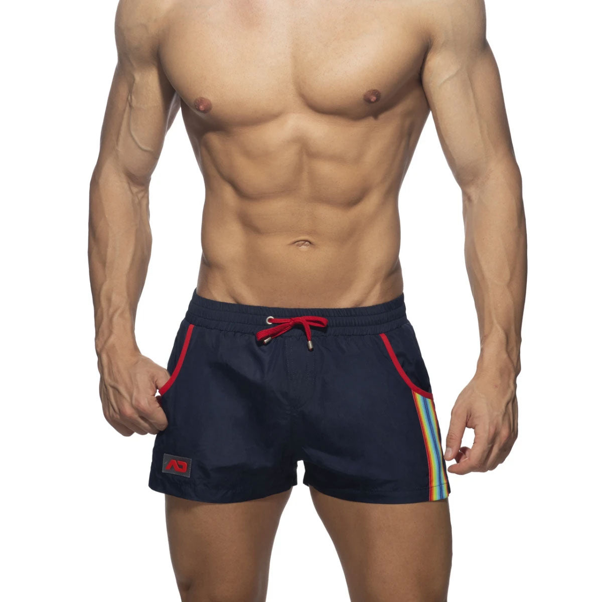 Rainbow Tape Swim Short