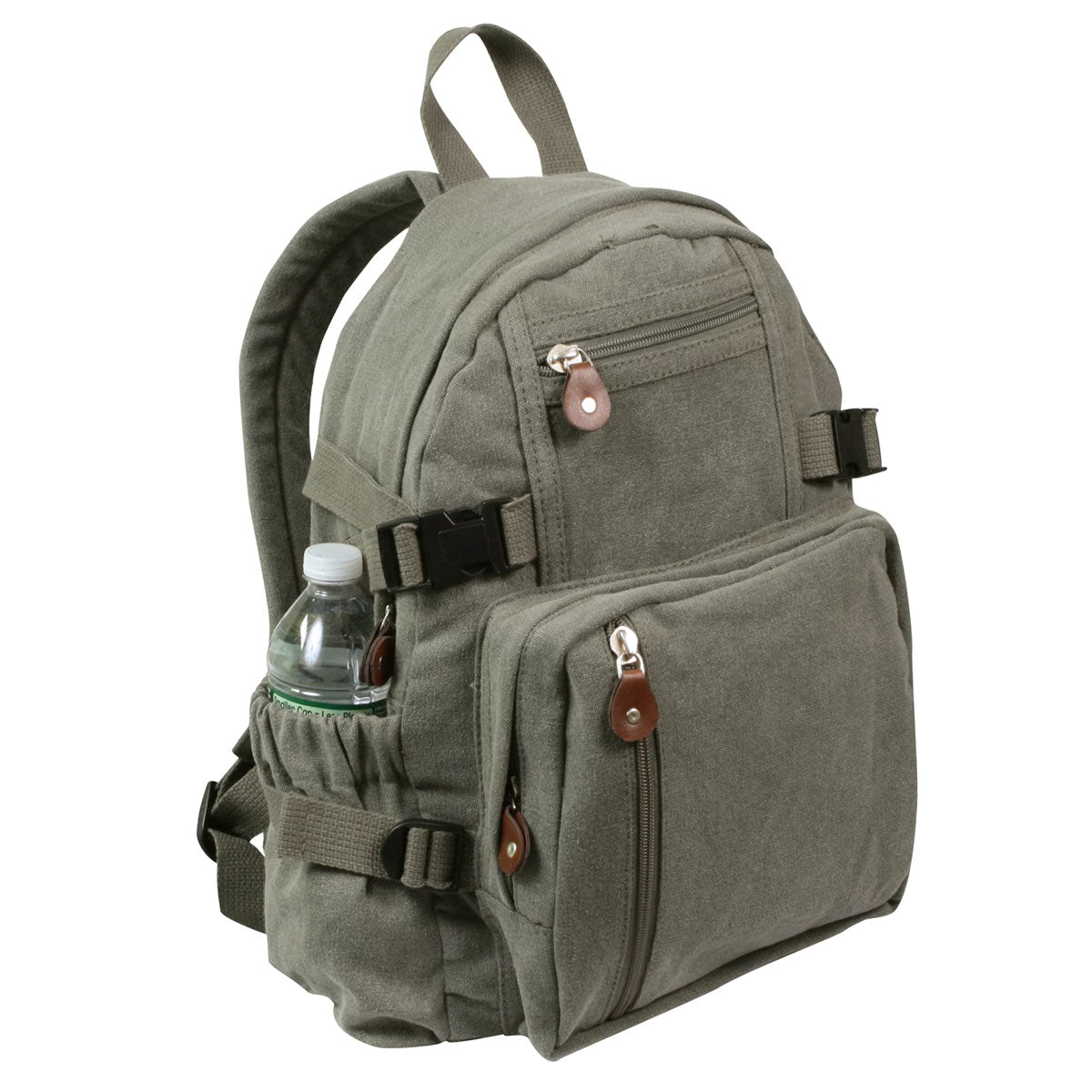 Vintage Canvas Compact Backpack