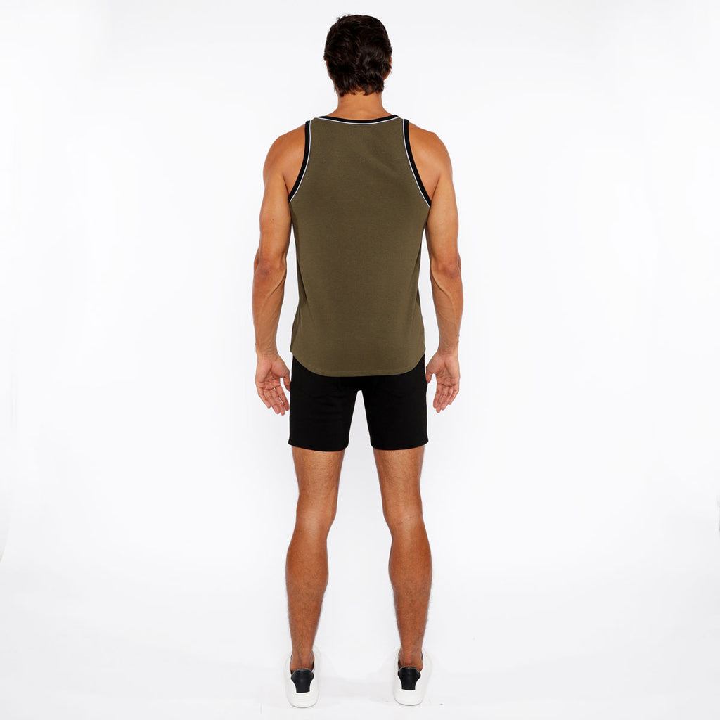 Rib Stretch Ringer Tank