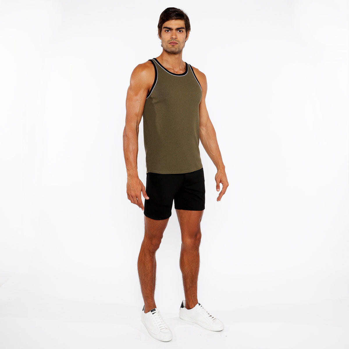 Rib Stretch Ringer Tank