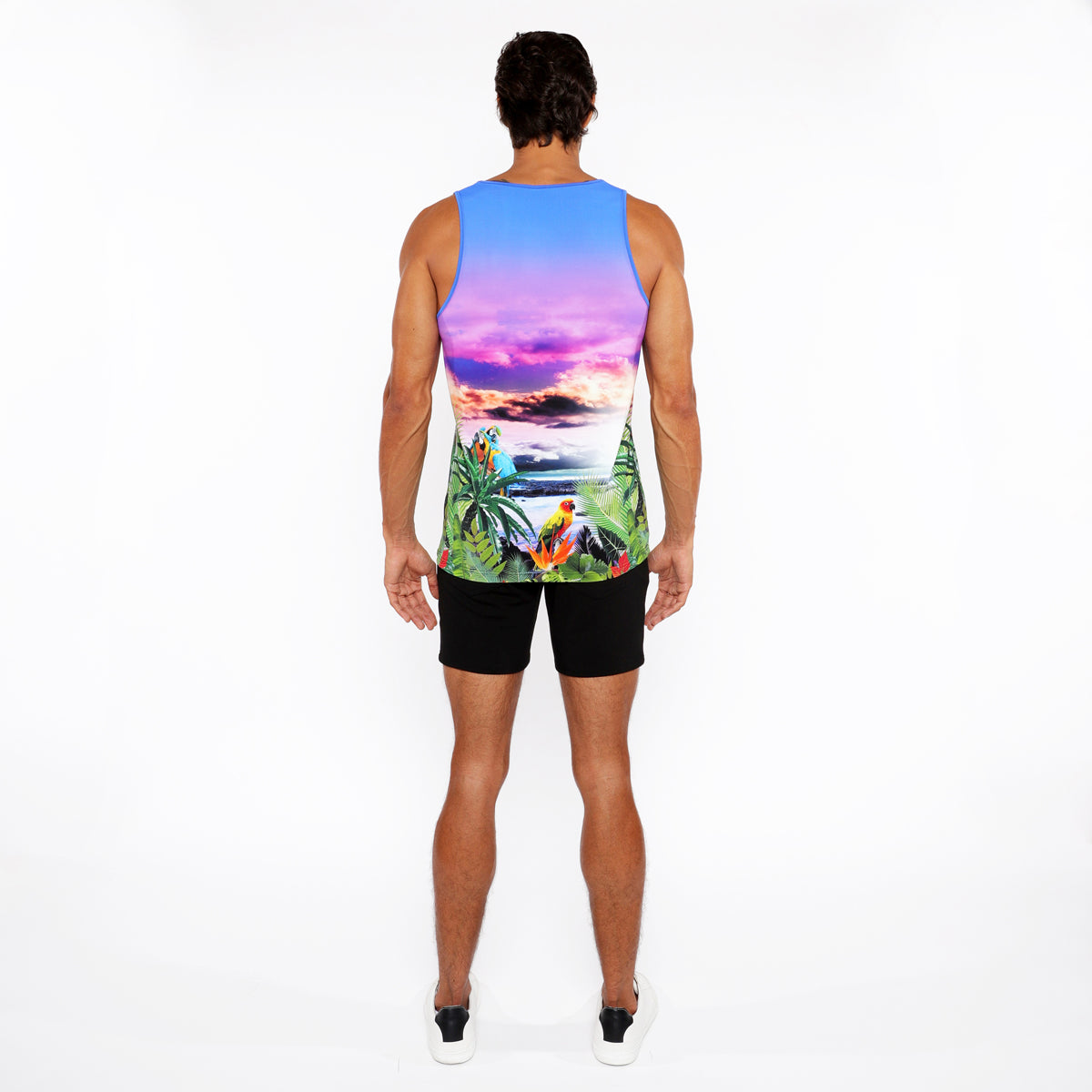 Tropics Printed Mesh Tank