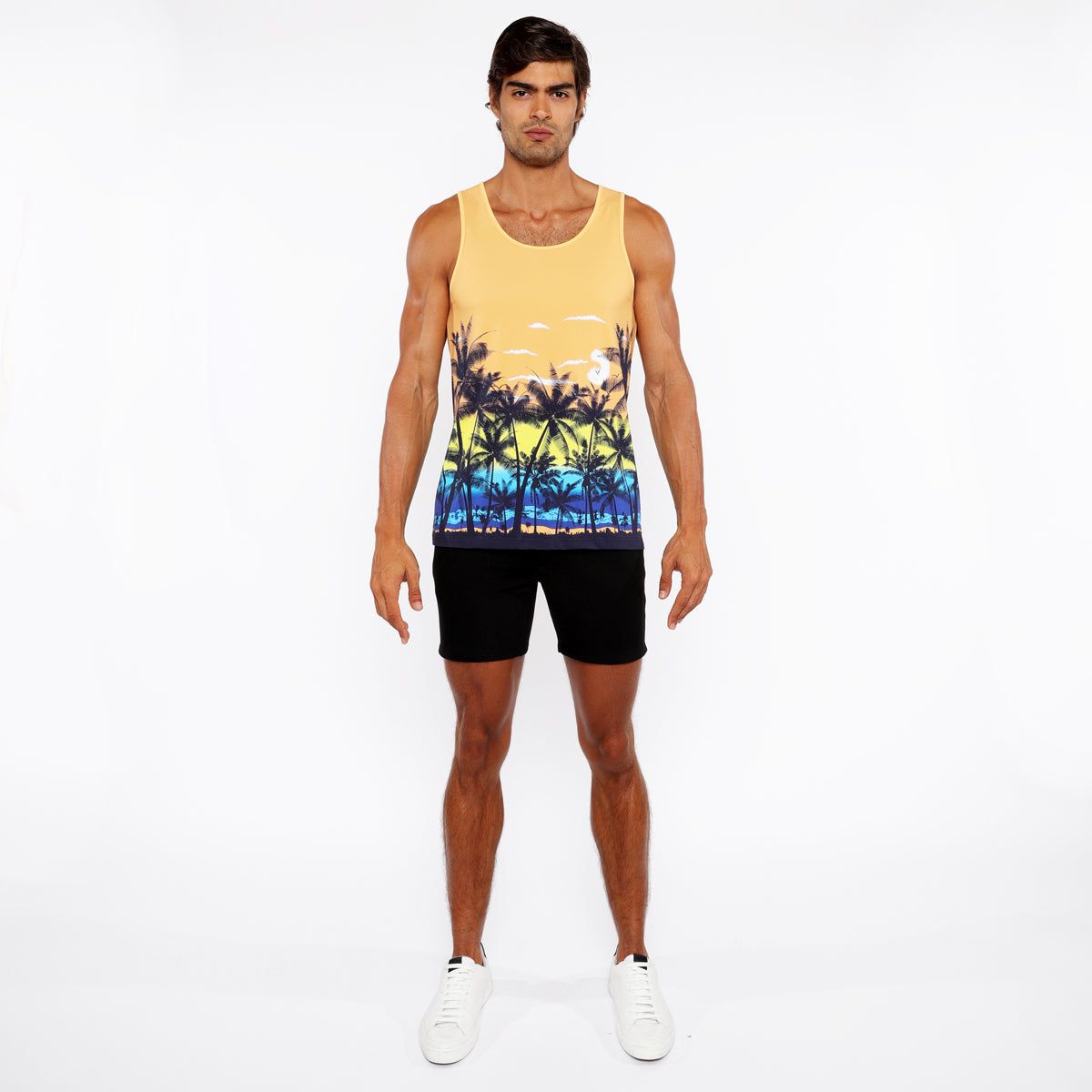 Tropics Printed Mesh Tank