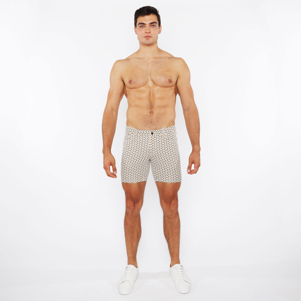 Triangles Jacquard Knit Short