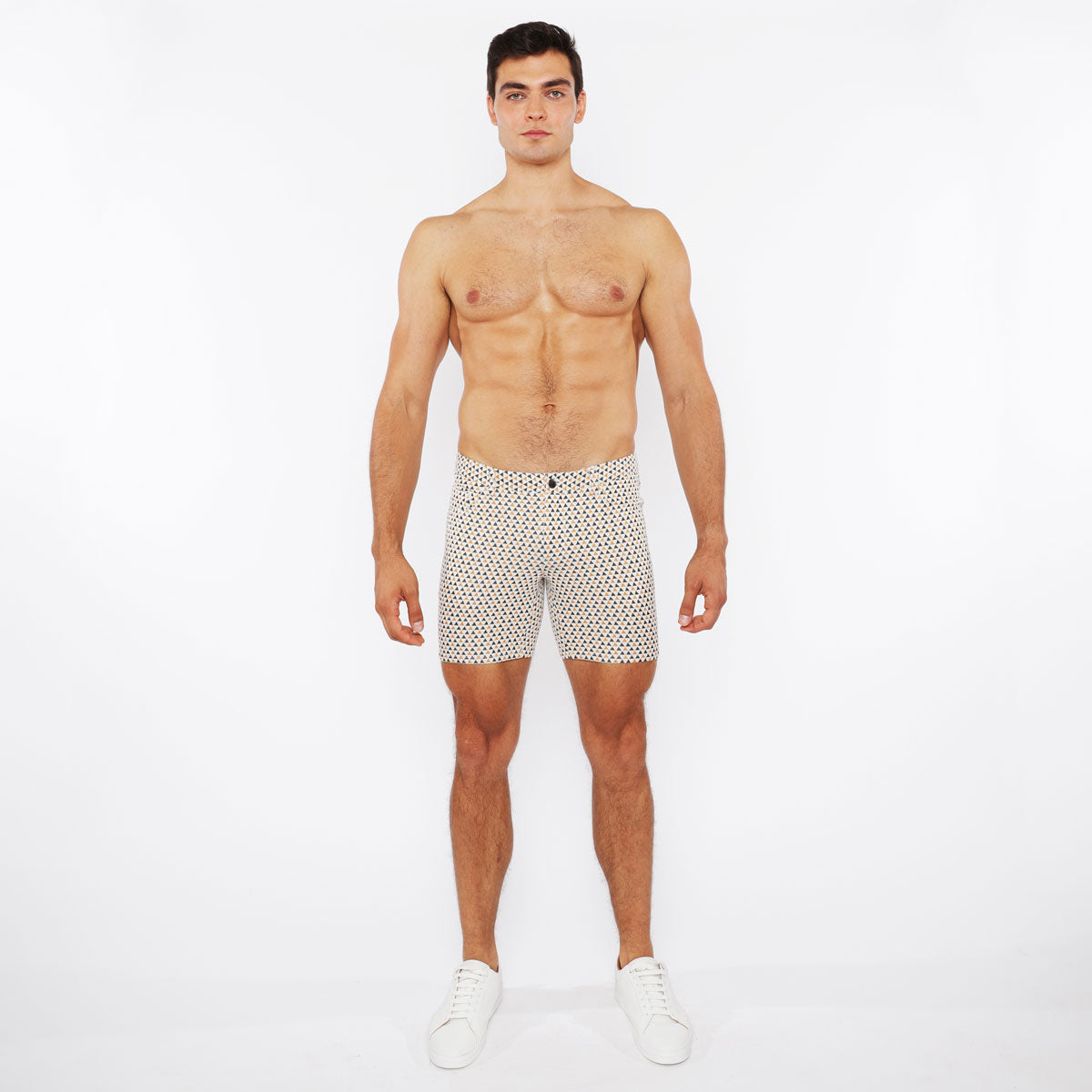 Triangles Jacquard Knit Short