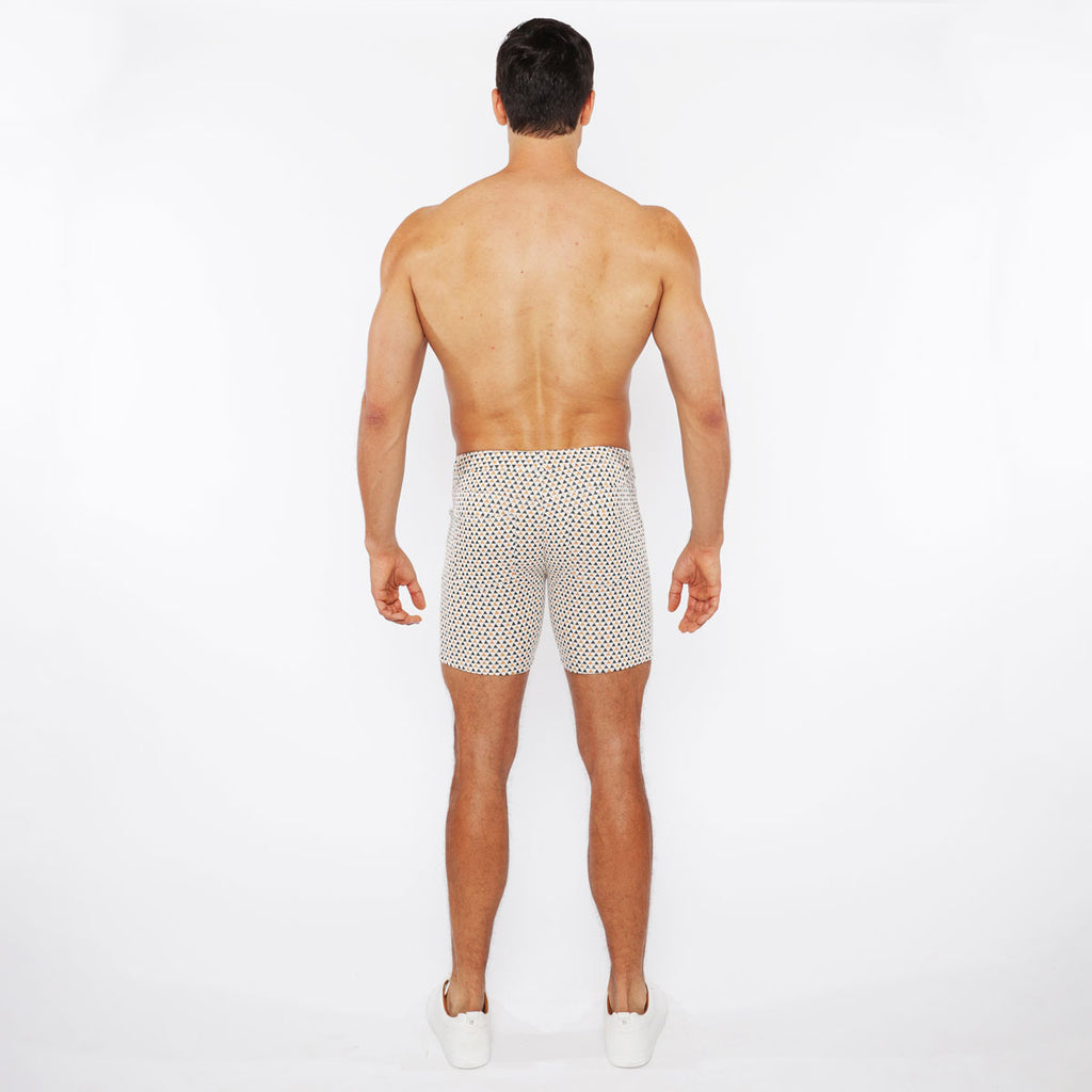 Triangles Jacquard Knit Short