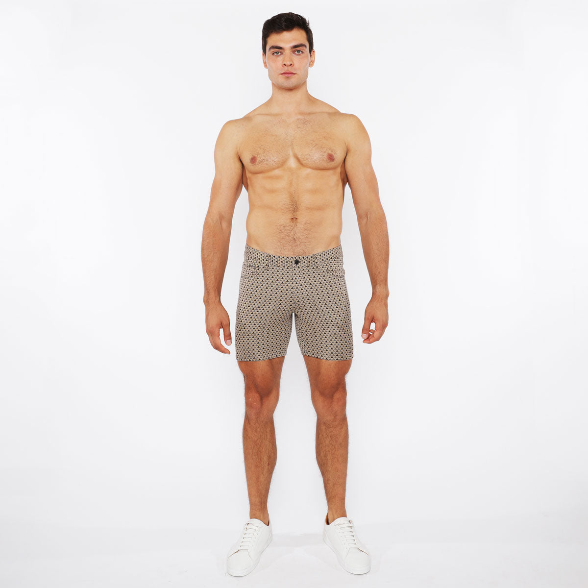 Triangles Jacquard Knit Short