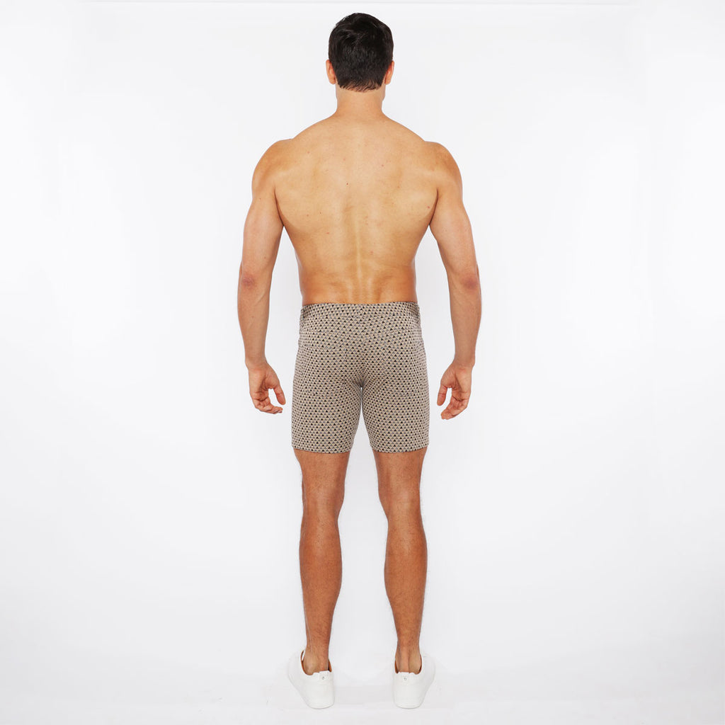 Triangles Jacquard Knit Short