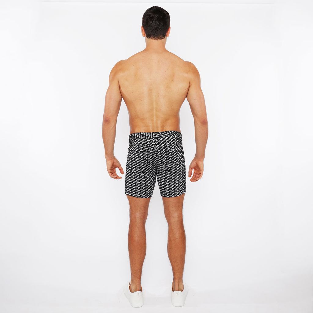 Swirls Jacquard Knit Short